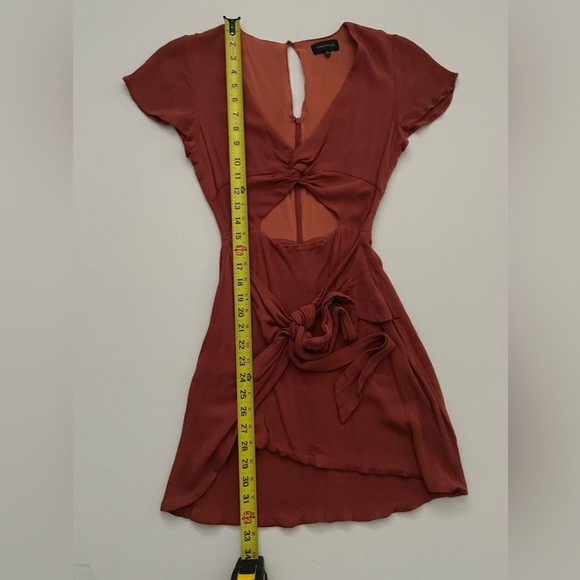 Evelyn Dress in Terracotta Orange revolve XXS - Picture 7 of 9